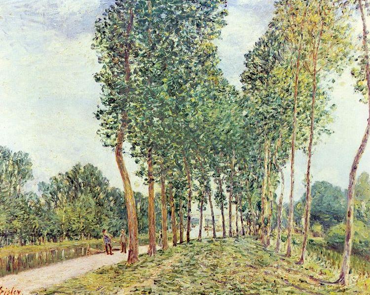 Alfred Sisley Ufer der Loing bei Moret oil painting image